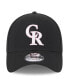 ფოტო #3 პროდუქტის Men's Black Colorado Rockies 2024 Mother's Day 39THIRTY Flex Hat