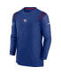 Фото #2 товара Men's Royal New York Giants Sideline Player Uv Performance Long Sleeve T-shirt