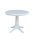 Фото #1 товара 36" Round Top Pedestal Table with 12" Leaf