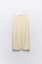 Фото #4 товара Длинная юбка heavy cotton с эффектом потертости ZARA