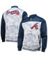 ფოტო #3 პროდუქტის Men's Navy Atlanta Braves Camo Full-Zip Jacket
