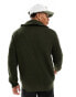 Brave Soul heavyweight half zip jumper in dark green