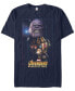 ფოტო #1 პროდუქტის Marvel Men's Avengers Infinity War Thanos Fierce Power Of The Gauntlet Short Sleeve T-Shirt