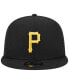 ფოტო #3 პროდუქტის Men's Black Pittsburgh Pirates Team Color Trucker 9FIFTY Snapback Hat