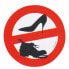 ERREGRAFICA No Shoes On Board Sign