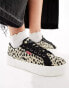 Levi's Tijuana trainer with logo in leopard print Черный, EU 35.5 - фото #2