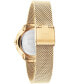 ფოტო #3 პროდუქტის Women's Quartz Gold-Tone Stainless Steel Mesh Watch 32mm