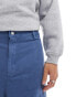 ASOS DESIGN barrel trousers in washed blue