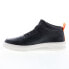 French Connection Chrisley FC7221H Mens Black Leather Lifestyle Sneakers Shoes