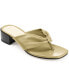 ფოტო #1 პროდუქტის Women's Francine Block Heel Thong Sandals