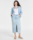 Women's Denim Midi Skirt, Created for Macy's