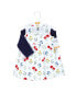 ფოტო #2 პროდუქტის Baby Girls Cotton Dress and Cardigan Set, Wildflower