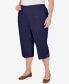 ფოტო #3 პროდუქტის Plus Size All American Twill Capri Pants with Pockets