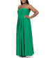 Фото #3 товара Plus Size Strapless Maxi Dress with Pockets