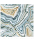 Agate Abstract I Frameless Free Floating Tempered Art Glass Abstract Wall Art by EAD Art Coop, 38" x 38" x 0.2"
