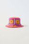 Фото #1 товара Reversible crochet bucket hat