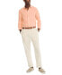 Фото #4 товара Men's Tailored-Fit Pleated Linen Blend Pants