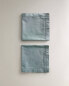 Hemstitched cotton napkins (pack of 2) Синий, 45 x 45 cm** **45 x 45 cm - фото #4