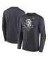 ფოტო #1 პროდუქტის Men's Anthracite San Diego Padres Icon Legend Performance Long Sleeve T-shirt