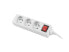 Фото #2 товара Lanberg PS1-03E-0300-W - 3 m - 3 AC outlet(s) - Indoor - Type E (FR) - White - 2500 W