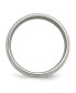 ფოტო #3 პროდუქტის Titanium Polished with Sterling Silver Inlay Wedding Band Ring