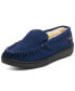 Фото #1 товара Yukon Men's Suede Shearling Moccasin Slippers Moc Toe Slip On Shoes