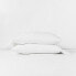 Фото #1 товара Standard Linen Blend Pillowcase Set White - Casaluna