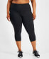 Фото #1 товара Plus Size Compression Cropped Leggings, Created for Macy's