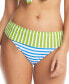 Фото #1 товара Women's Striped Fold-Over Bikini Bottoms