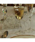 Фото #2 товара Embellished 24K Gold Crystal Flute Goblets, Set of 4