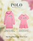 Фото #1 товара Платье для малышей Polo Ralph Lauren с капюшоном и логотипом - Терри