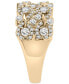 Diamond Swirl Cluster Statement Ring (1 ct. t.w.) in 14k Gold, Created for Macy's