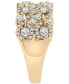 ფოტო #3 პროდუქტის Diamond Swirl Cluster Statement Ring (1 ct. t.w.) in 14k Gold, Created for Macy's