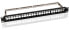 Wentronic 19" (48.3 cm) Keystone Blank Patch Panel Empty Case (1 U) - RJ-45 - Black - Rack mounting - 1U