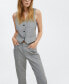 Фото #3 товара Women's Pinstripe Suit Pants