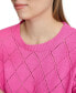 Фото #4 товара Women's Diamond-Shaped Pointelle Sweater