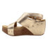 Фото #3 товара Volatile Poolside Ankle Strap Wedge Womens Gold Casual Sandals PV1010-715