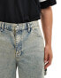 ASOS DESIGN super baggy carpenter jeans with vintage tint