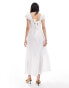 Фото #4 товара Closet London drop hem broderie maxi dress in ivory