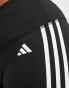 Фото #3 товара adidas Training Plus train Essentials 3 stripe leggings in black