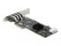Фото #1 товара Delock PCI Express x4 Card to 4 x external SuperSpeed USB (USB 3.2 Gen 1) USB Type-A female Quad Channel - Low Profile Form Factor - PCIe - PCIe - SATA - USB 3.2 Gen 1 (3.1 Gen 1) - Low-profile - PCIe 2.0 - Grey - PC