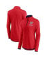 ფოტო #3 პროდუქტის Women's Red Washington Nationals Worth The Drive Quarter-Zip Jacket