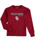 ფოტო #1 პროდუქტის Big Boys Crimson Oklahoma Sooners Jersey Long Sleeve T-shirt