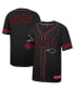 Фото #2 товара Men's Black Clark Atlanta University Panthers Free Spirited Mesh Button-Up Baseball Jersey