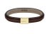 Фото #1 товара Brown leather bracelet for men Grover 1580329