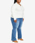 Фото #6 товара Plus Size Bridget V-Neck Sweater