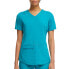 Фото #1 товара Scrubstar Scrub Top Women's Blue Ultimate Stretch Twill Criss Cross V-Neck Large