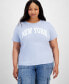 ფოტო #1 პროდუქტის Trendy Plus Size New York Graphic T-Shirt