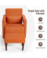 Фото #8 товара Modern Berber Fleece Single Sofa Chair Ottoman & Waist Pillow