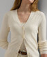 ფოტო #3 პროდუქტის Women's Slim-Fit V-Neck Cardigan